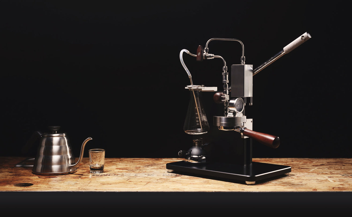 artisanal handpress espresso coffee machine